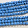 Good quality Turquoise smooth Round pack of 5 strand 16 inch strand 8mm approx